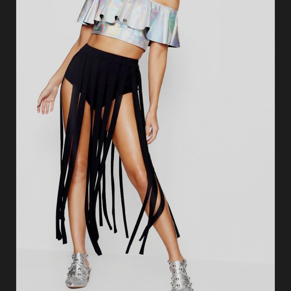 NWT tassel maxi skirt